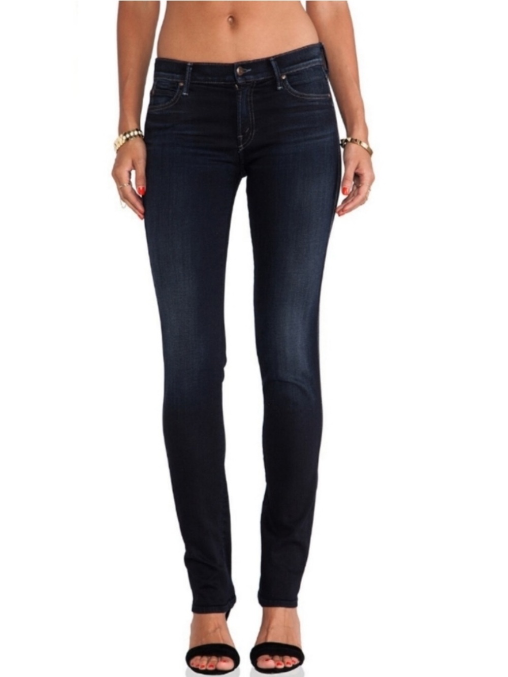 MOTHER The Rascal Jeans In Coffee Tea, Or Me Skinny Slim Leg Size 29